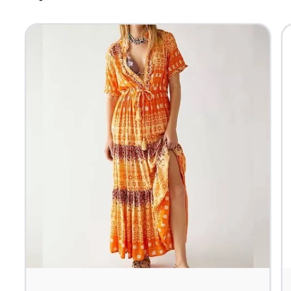 Free People Rare Feelings maxi dress S - Picture 2 of 3